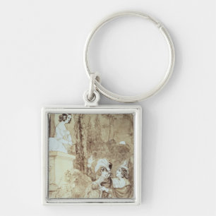Leporello serenading Elvira in guise Giovanni Key Ring