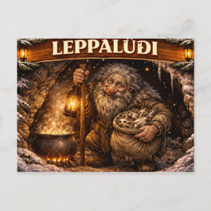 Leppaludi Icelandic Yule Lad Postcard