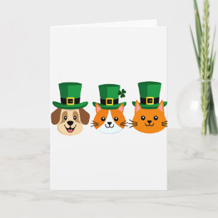 Leprechaun Animal Pattern Card