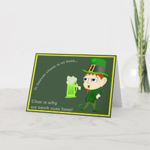 Leprechaun Beer St. Patrick's Day Card