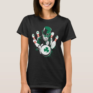 Leprechaun Bowling St. Patrick’s Day Lucky Men Boy T-Shirt