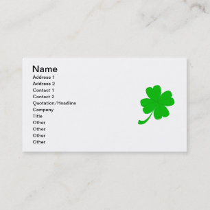 Leprechaun Business Card