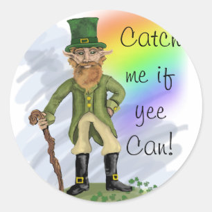 Leprechaun, Catch me if yee Can! Stickers