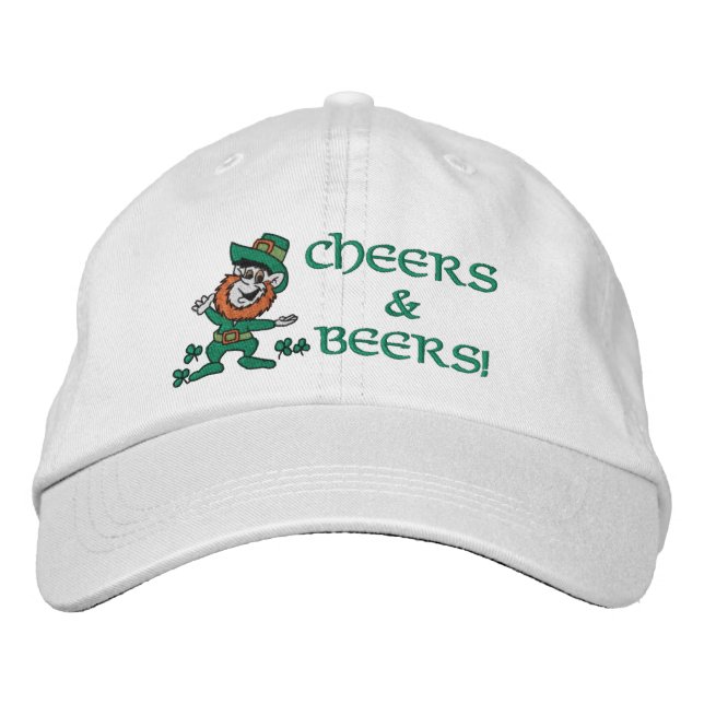 Leprechaun - Cheers & Beers Embroidered Hat (Front)