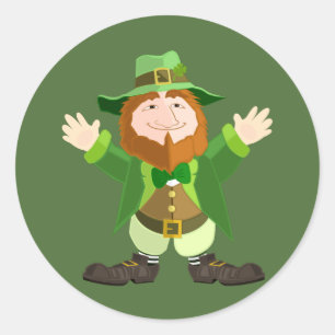 Leprechaun Classic Round Sticker