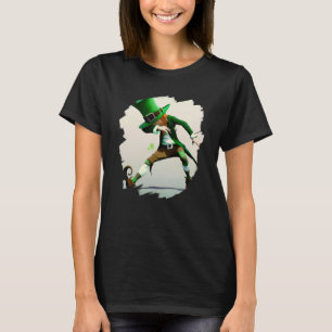 Leprechaun Dabbing Dancing Dance St Patricks Day   T-Shirt
