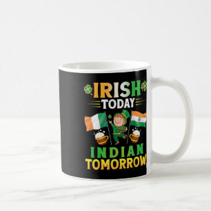 Leprechaun Dancing Flags Beer Irish Today Indian T Coffee Mug