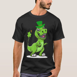 Leprechaun Dino C Leaf Goblin Hat St Patrick's Day T-Shirt