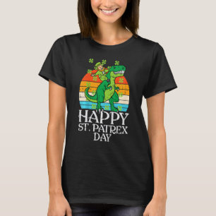 Leprechaun Dino Happy St Patrex Patricks Day Toddl T-Shirt