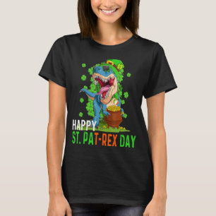 Leprechaun Dino Happy St Patrex Patricks Day Toddl T-Shirt