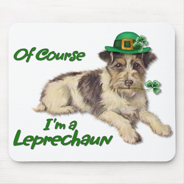 Leprechaun Dog Mouse Pad (Front)
