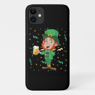 Leprechaun Drinking Beer St. Patrick's Day iPhone 11 Case