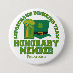 Leprechaun Drinking Team custom button