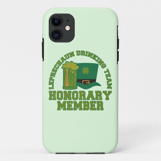 Leprechaun Drinking Team iPhone case (Back)