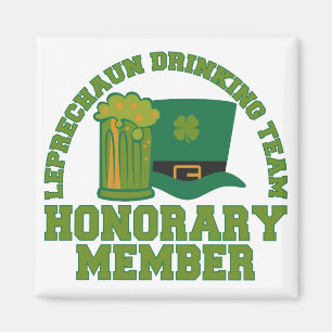 Leprechaun Drinking Team magnet