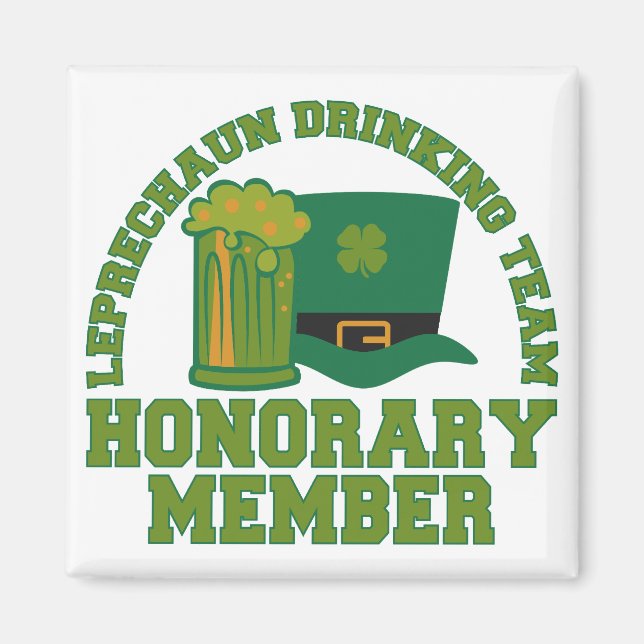Leprechaun Drinking Team magnet (Front)