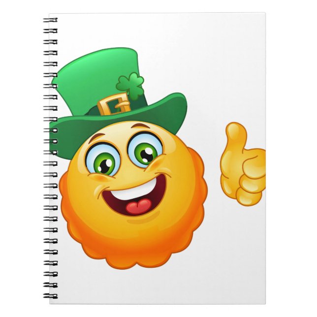 leprechaun emoji notebook (Front)