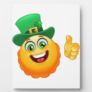 leprechaun emoji plaque