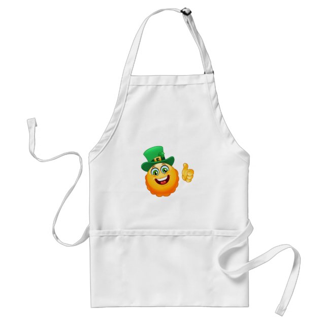 leprechaun emoji standard apron (Front)