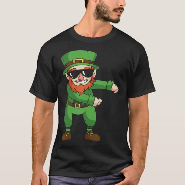 Leprechaun Floss Dance  St Patrick Day T-Shirt (Front)