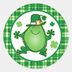 Leprechaun Frog Sticker