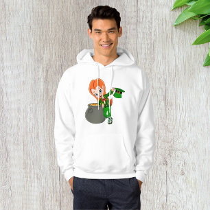 Leprechaun Girl Mens Hoodie