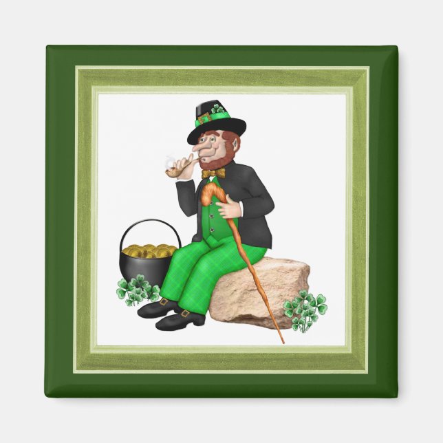 Leprechaun Gold Magnet (Front)