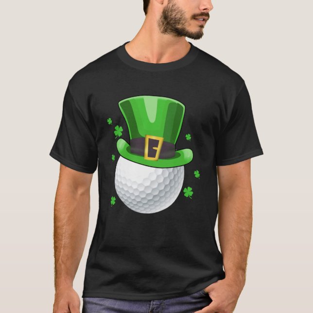 Leprechaun Golf Ball  Golfer St Patricks Day Men B T-Shirt (Front)