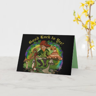 leprechaun, Good Luck to Yee! Greeting Card