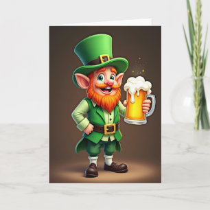 Leprechaun Green Tankard Card