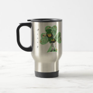 Leprechaun "Happy St. Patrick's Day"  Travel Mug