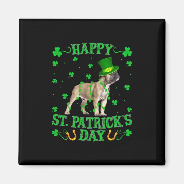 Leprechaun Hat French Bulldog St. Patrick's Day  Magnet (Front)