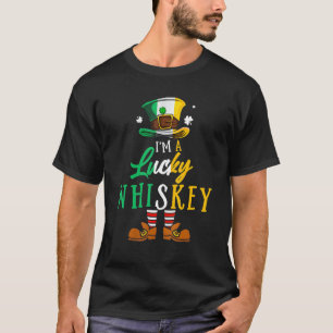 Leprechaun Hat I'm A Lucky Whiskey Happy St Patric T-Shirt