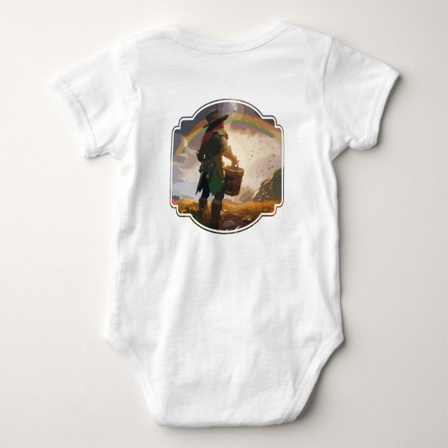 Leprechaun Hideaway Baby Bodysuit (Back)