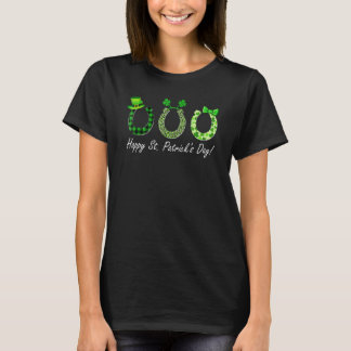 Leprechaun Horse Riding Animal Lover Farmer St Pat T-Shirt