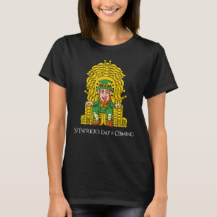 Leprechaun Horse Shoe Throne St Patricks Day Boys  T-Shirt