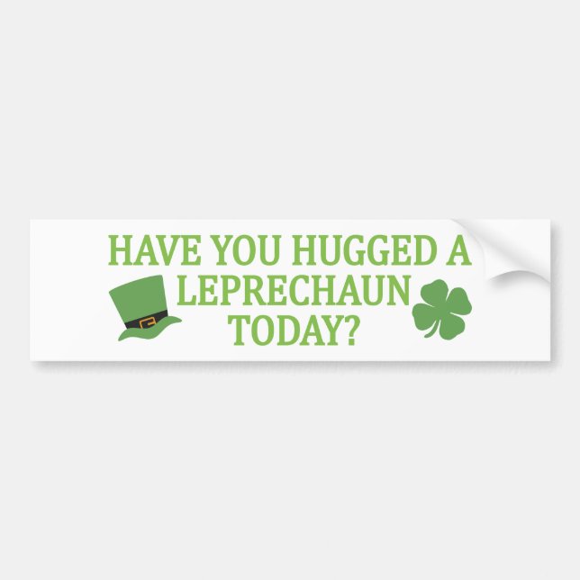 Leprechaun Hug bumpersticker Bumper Sticker (Front)