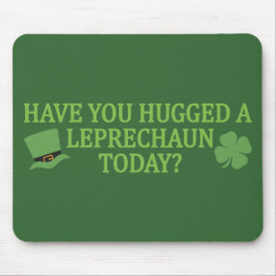 Leprechaun Hug mousepad
