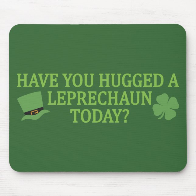 Leprechaun Hug mousepad (Front)