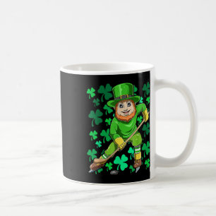 Leprechaun Ice Field Hockey Funny St Patricks Day Coffee Mug