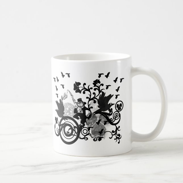 Leprechaun in Black Coffee Mug (Right)