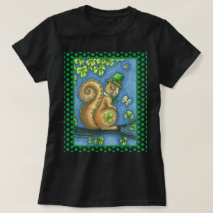 LEPRECHAUN IRISH SQUIRREL, ST. PATRICK'S DAY Lucky T-Shirt