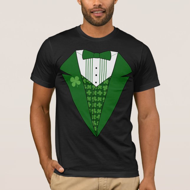 Leprechaun Irish Tuxedo T-Shirt (Front)