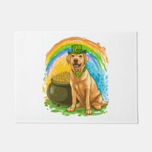 Leprechaun Lab � St. Patrick�s Day Dog Doormat