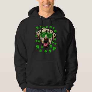 Leprechaun Labrador St Patrick's Day Dog Shamrock Hoodie