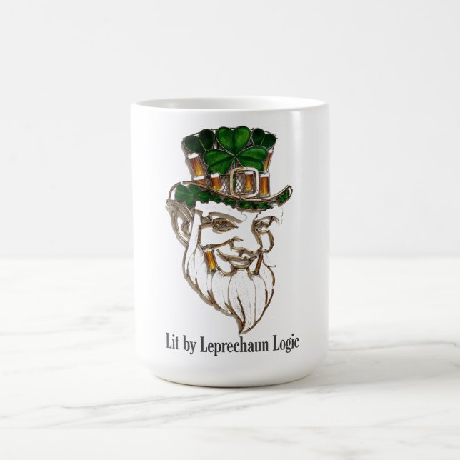 Leprechaun Lantern Mischief T-Shirt  Coffee Mug (Center)