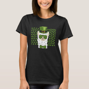Leprechaun Llama Head Alpaca St Patricks Day Anima T-Shirt