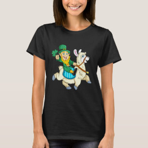 Leprechaun Llama St Patricks Day Girl Women T-Shirt