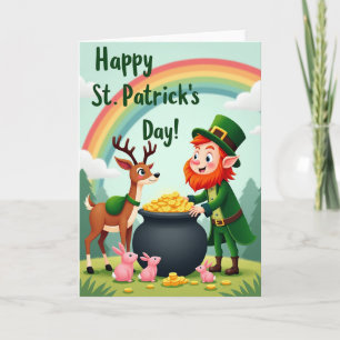 Leprechaun Luck Illustration Card