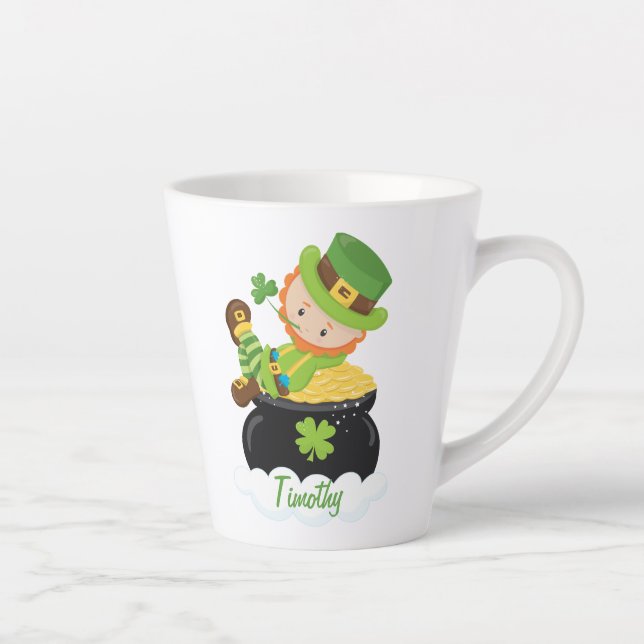 Leprechaun luck latte mug (Right)